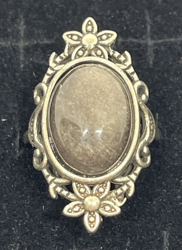 Vintage silberner obsidian - vintage,