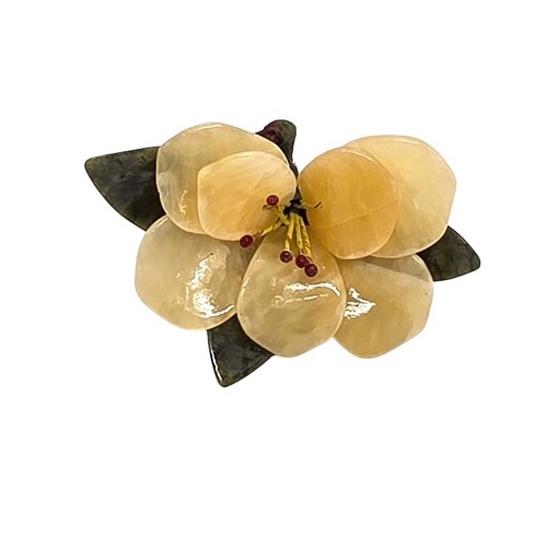 Achat stein blume gelb - achat,