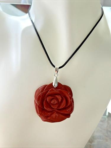 Roter jaspis kette halskette - roter,