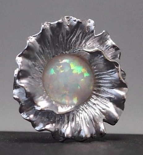 Natur opal silberanhänger - natur,