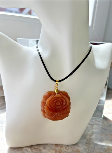 Orange aventurin kette - orange,