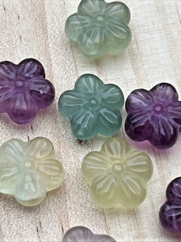 Fluorit perlen blume blumen - fluorit,