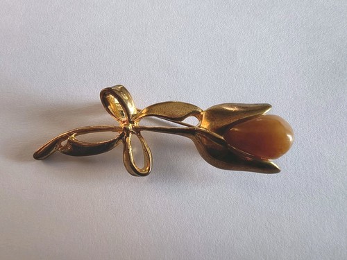 Vintage brosche blume - brosche,