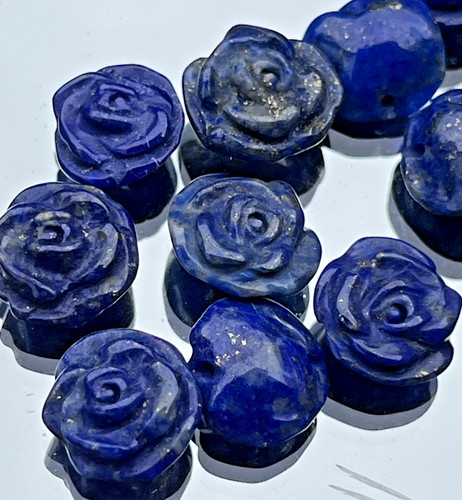 Lapislazuli perlen blume - perlen,