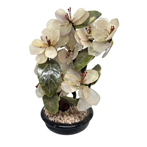 Achat stein blume weiß - achat,
