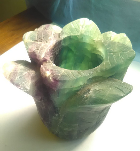 Kerzenhalter edelstein blume - kerzenhalter,