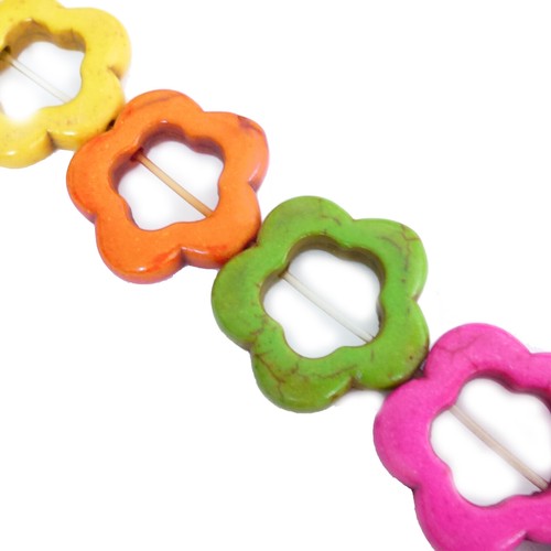 Howlith perlen abstrakt blume - howlith,